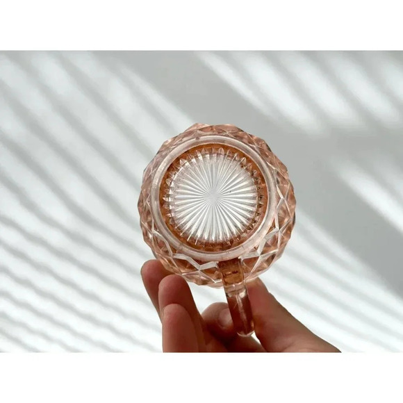 Vintage Jeannette Depression Glass Optic set of 2 Coffee | tea | creamer cups - Picture 8 of 10